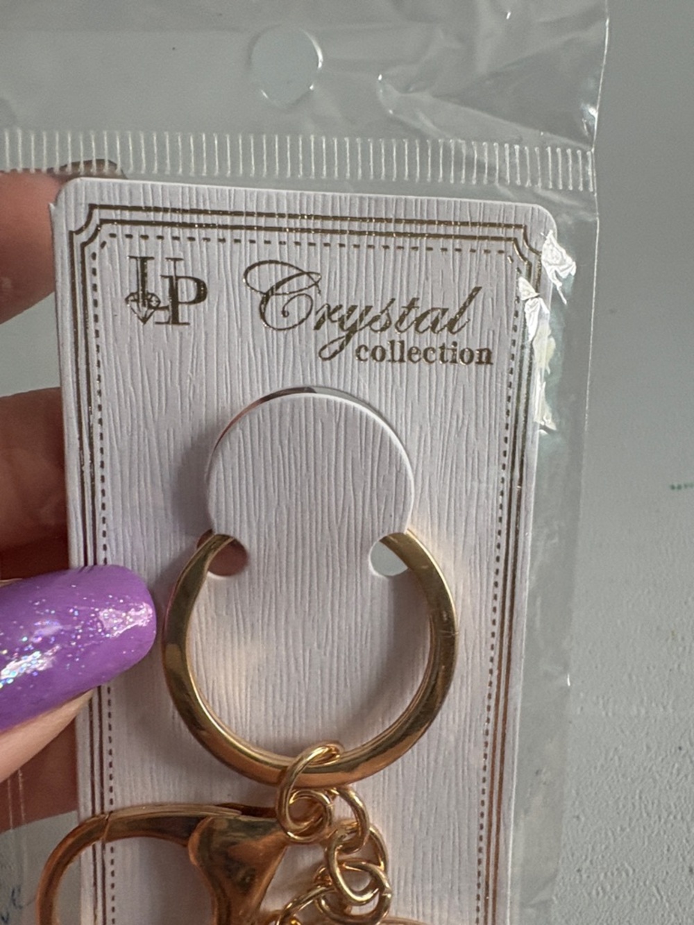 Crystal Collection Gold Heart Key & Card Holder - Picture 2 of 2